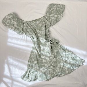 trixxi | floral puff sleeve dress | size s